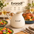 Evoradf™ Speckled Ceramic Serving Pitcher – Modern Water & Beverage Carafe with Sculpted No-Drip Spout and Ergonomic Handle
